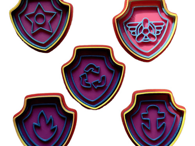 Cortador De Galletas Insignia Paw Patrol - (pack 5 Unidades) 1