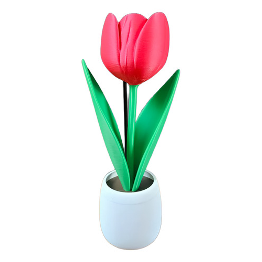 Figura Decorativa Tulipan En Maceta