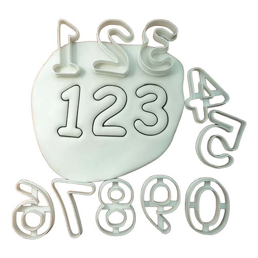 Cortador De Galletas - Números (pack 10 Unidades)