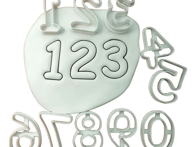 Cortador De Galletas - Números (pack 10 Unidades) 1