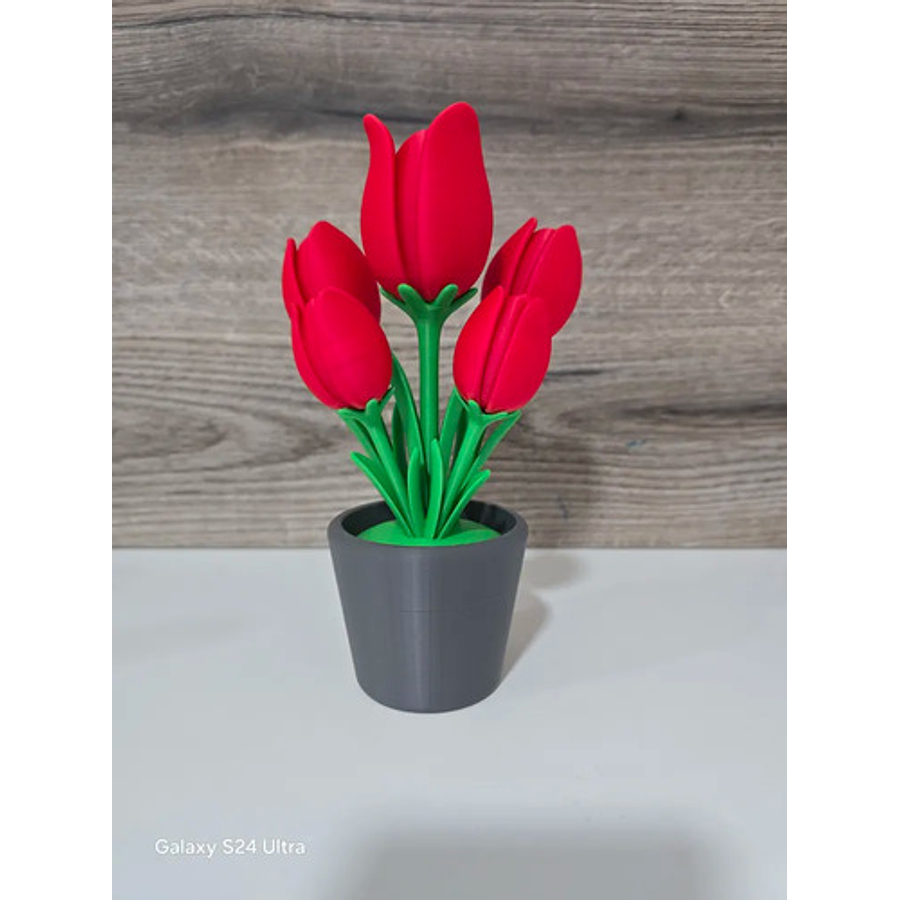 Figura Decorativa Ramo De Tulipanes