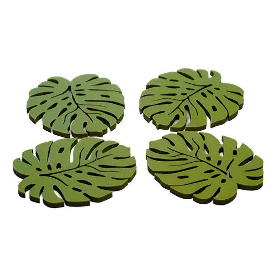 Posavasos Diseño Hojas