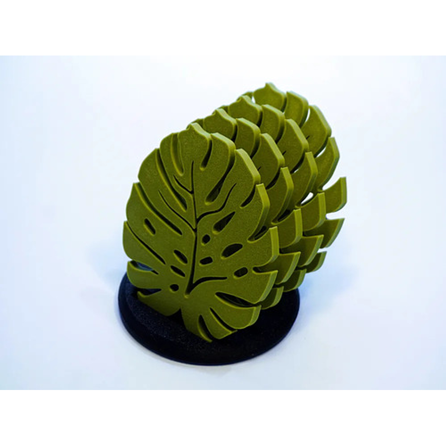 Posavasos Diseño Hojas