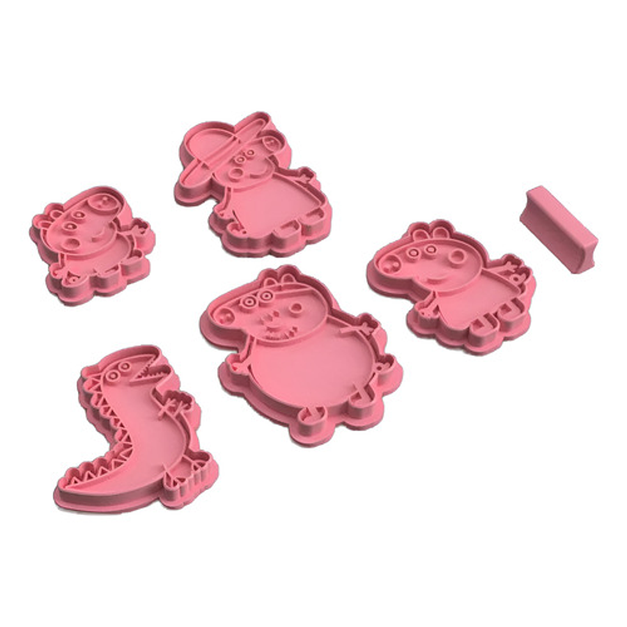 Cortador De Galletas - Familia Peppa Pig (pack 5 Unidades)