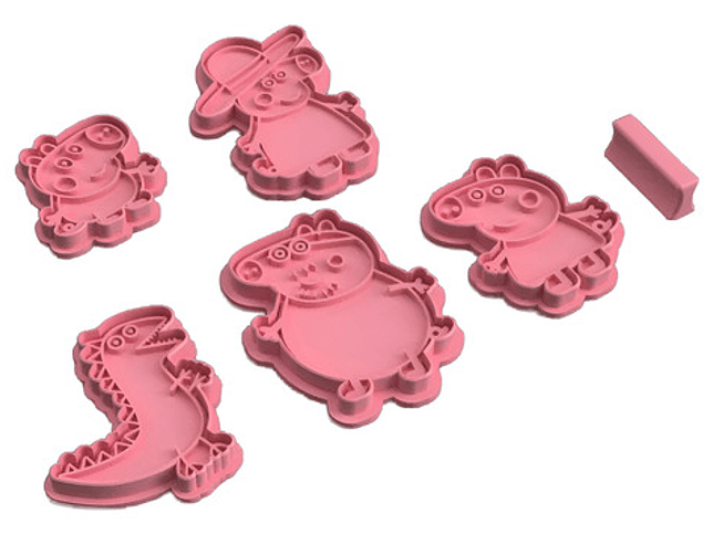Cortador De Galletas - Familia Peppa Pig (pack 5 Unidades) 1