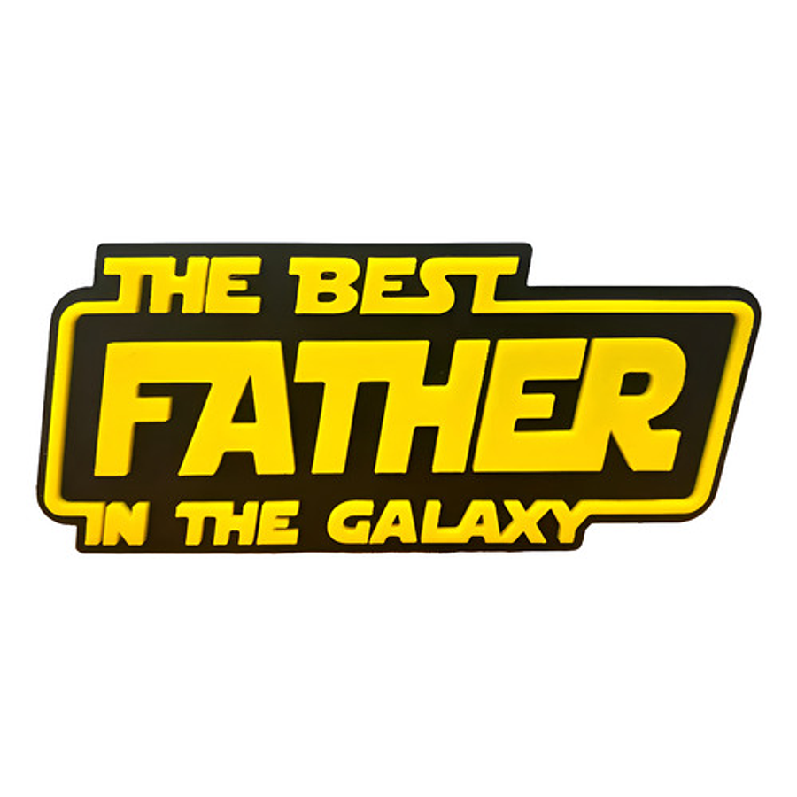 Cuadro Decorativo El Mejor Padre De La Galaxia - Star Wars