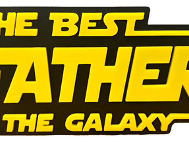 Cuadro Decorativo El Mejor Padre De La Galaxia - Star Wars 1