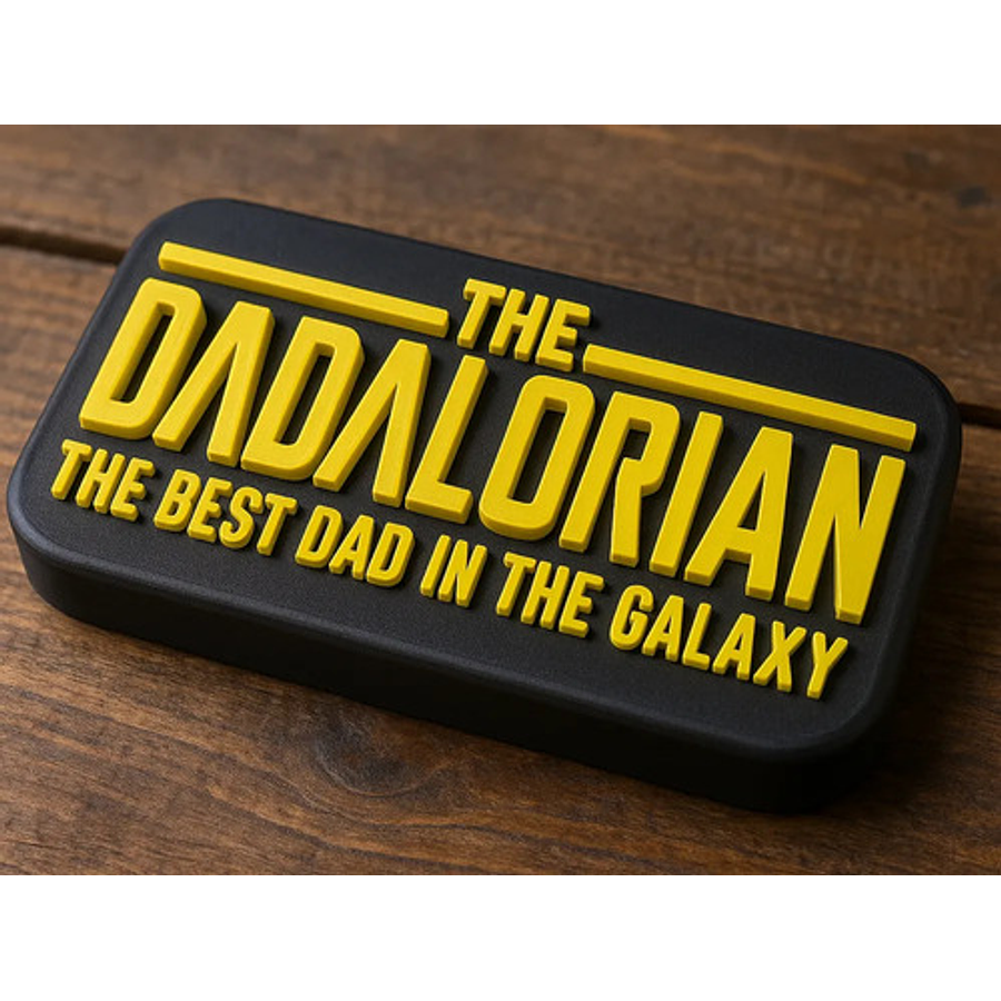 Cuadro Decorativo The Mandalorian - Mejor Papá De La Galaxia