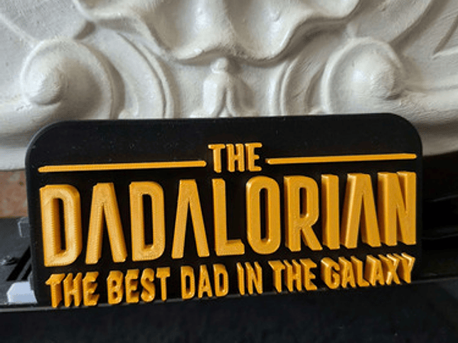 Cuadro Decorativo The Mandalorian - Mejor Papá De La Galaxia 3