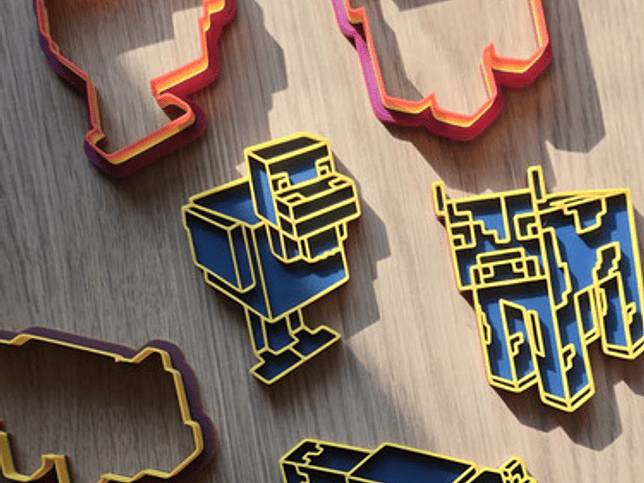 Cortador De Galletas Animales Minecraft - (pack 3 Unidades) 2