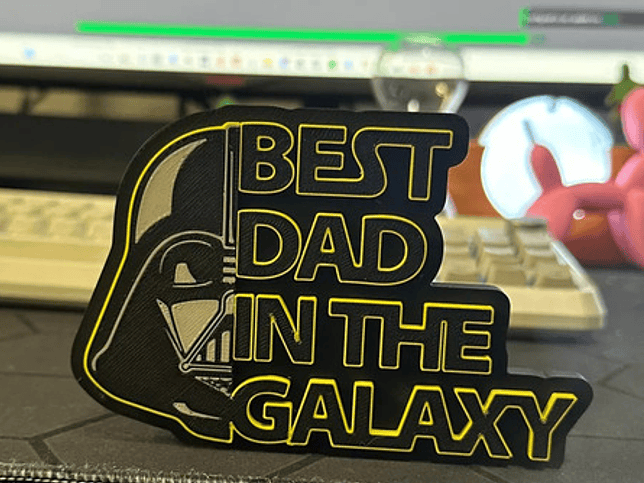 Cuadro Decorativo El Mejor Papá De La Galaxia - Darth Vader 3