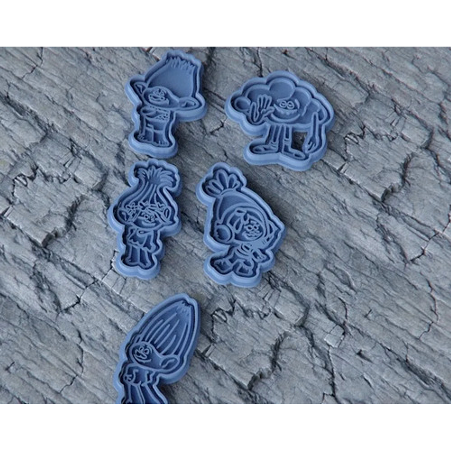 Cortador De Galletas - Trolls (pack 5 Unidades)