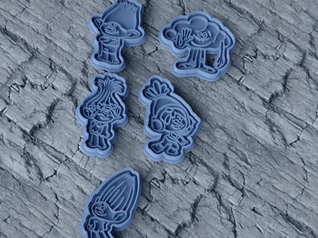 Cortador De Galletas - Trolls (pack 5 Unidades) 2