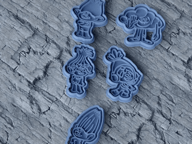 Cortador De Galletas - Trolls (pack 5 Unidades) 3