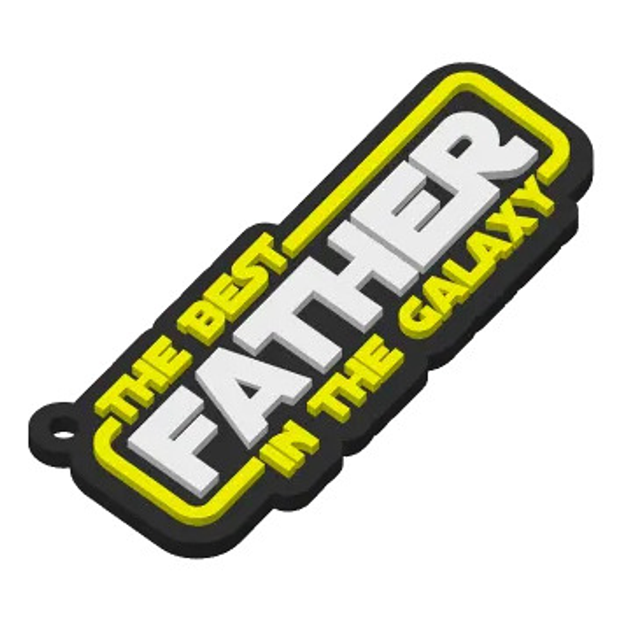 Llavero Día Del Padre -  El Mejor Padre De La Galaxia