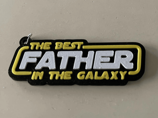 Llavero Día Del Padre -  El Mejor Padre De La Galaxia 3