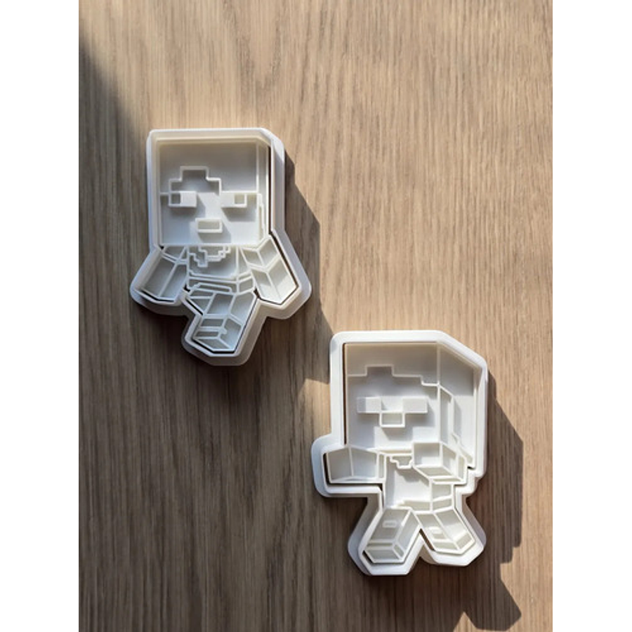 Cortador De Galletas Steve Zombie Minecraft (2 Unidades)