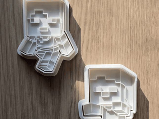 Cortador De Galletas Steve Zombie Minecraft (2 Unidades) 2