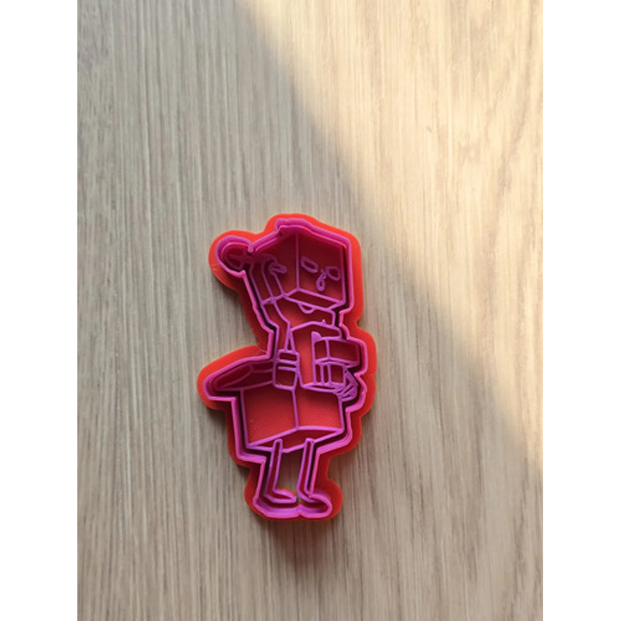 Cortador De Galletas Pollo Jinete Minecraft