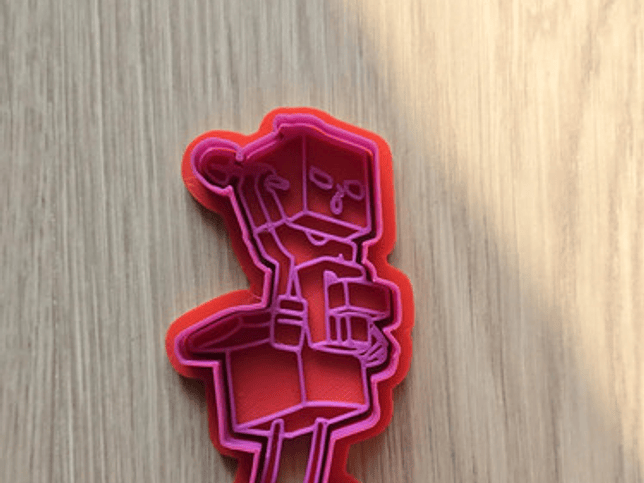 Cortador De Galletas Pollo Jinete Minecraft 2