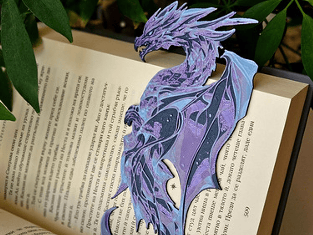 Marcapaginas - Diseño Dragón 3