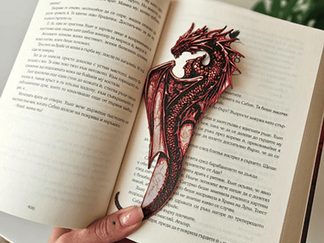 Marcapaginas - Diseño Dragón 9