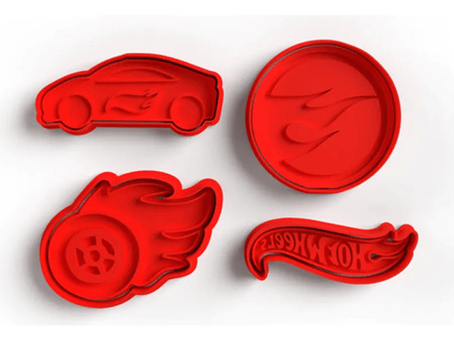 Cortador De Galletas Hotwheels 2
