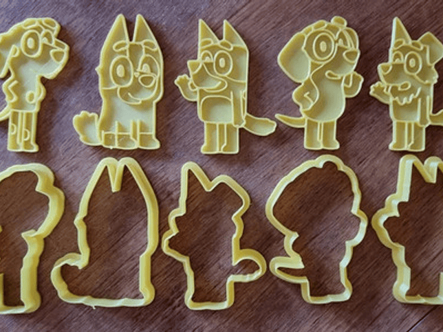 Cortador De Galletas  Bluey Y Sus Amigos - (pack 5 Unidades) 2