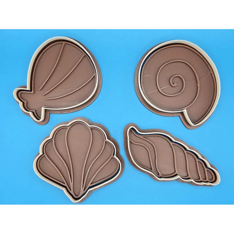 Cortador De Galletas - Tematica Marina (pack 4 Unidades)