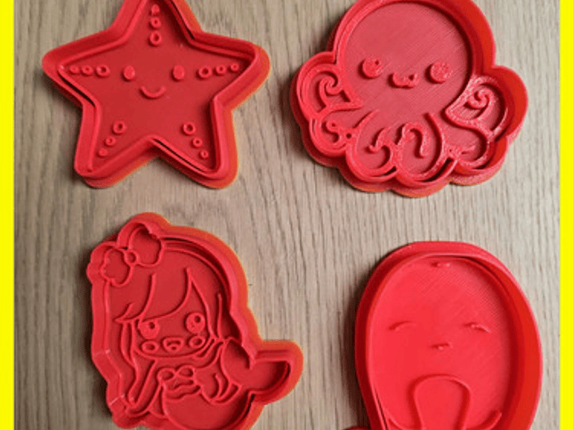 Cortador De Galletas - Tematica Marina (pack 4 Unidades) 9