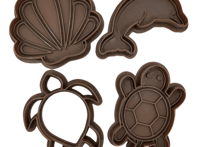 Cortador De Galletas - Tematica Marina (pack 4 Unidades) 10