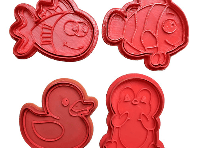 Cortador De Galletas - Tematica Marina (pack 4 Unidades) 25