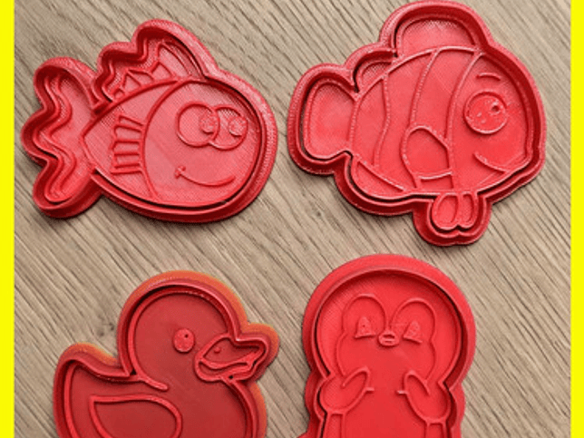 Cortador De Galletas - Tematica Marina (pack 4 Unidades) 27