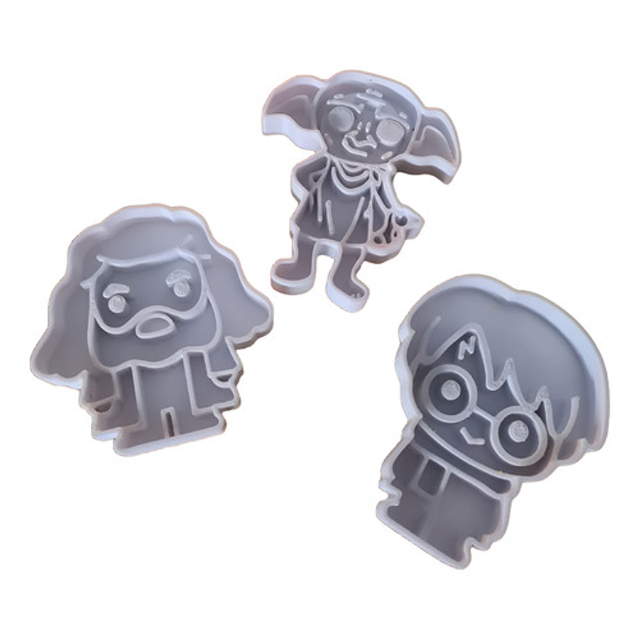Cortador De Galletas Harry Potter (pack 3 Unidades)