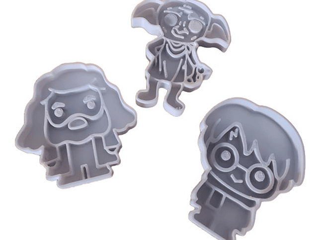 Cortador De Galletas Harry Potter (pack 3 Unidades) 1