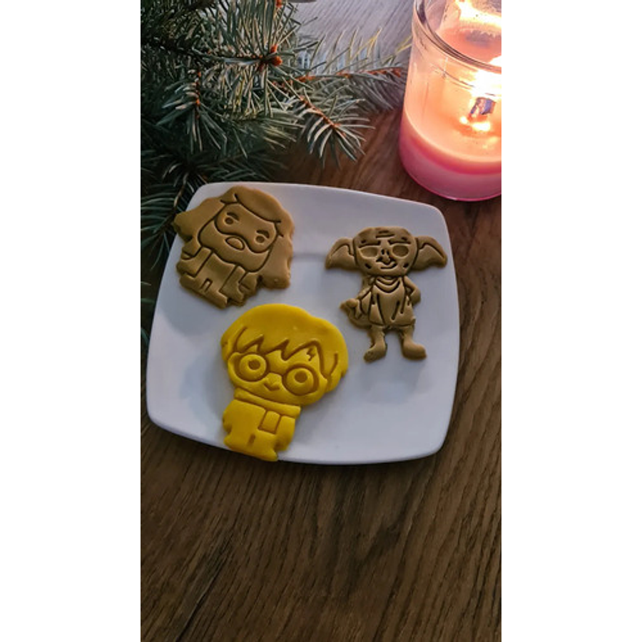 Cortador De Galletas Harry Potter (pack 3 Unidades)
