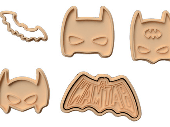 Cortador De Galletas - Batman (pack 5 Unidades) 1