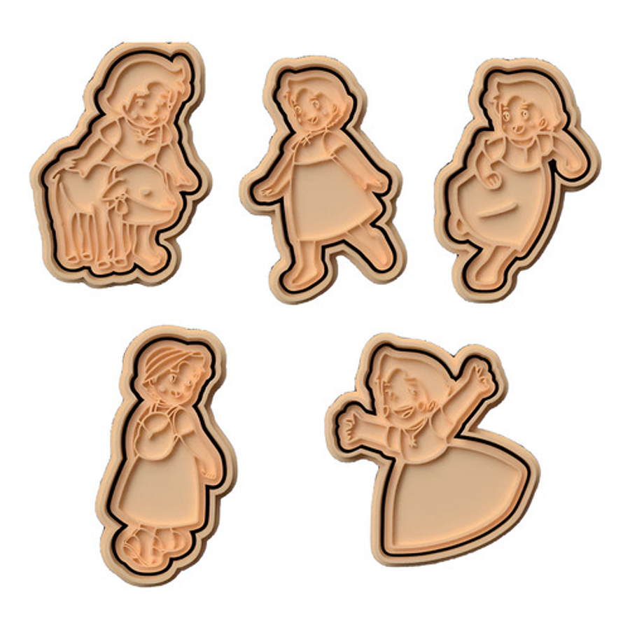 Cortador De Galletas - Heidi (pack 5 Unidades)