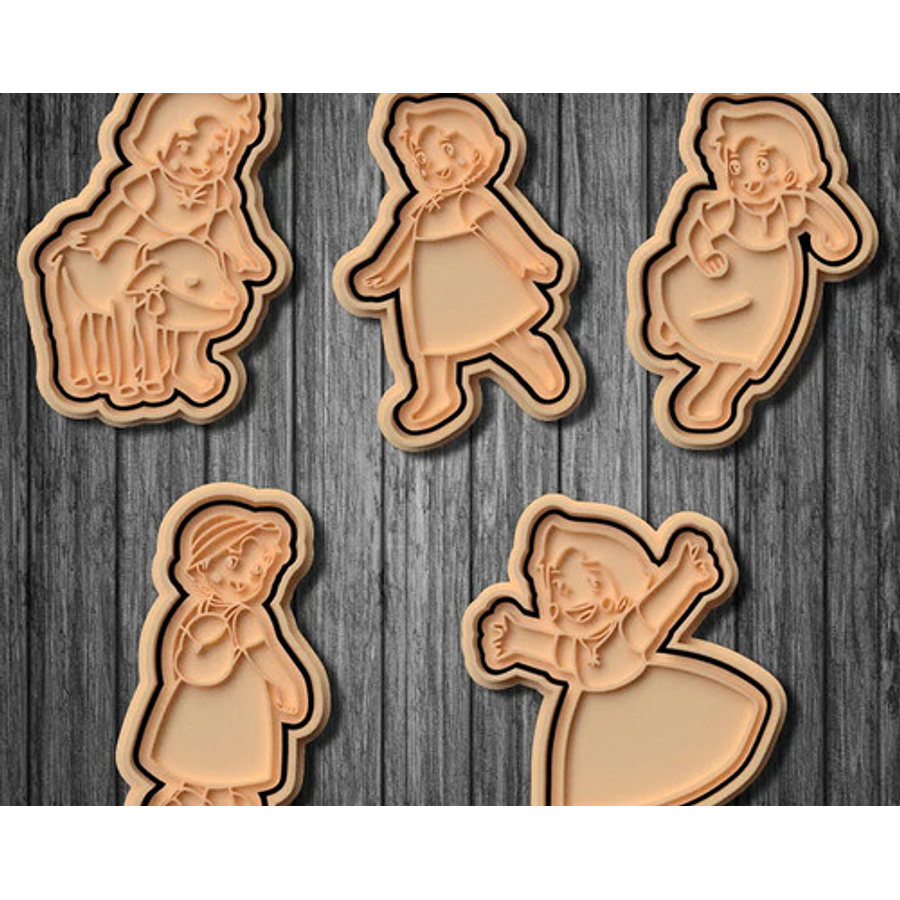 Cortador De Galletas - Heidi (pack 5 Unidades)