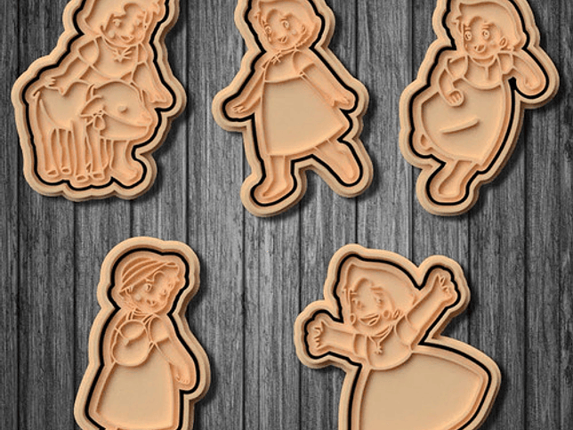 Cortador De Galletas - Heidi (pack 5 Unidades) 2