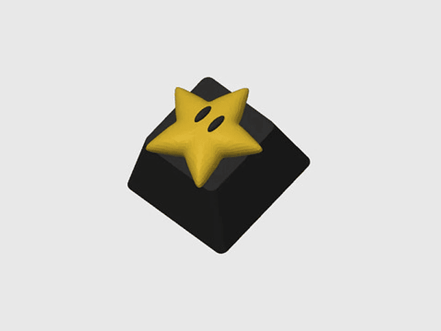 Keycap - Estrella Mario Super 2