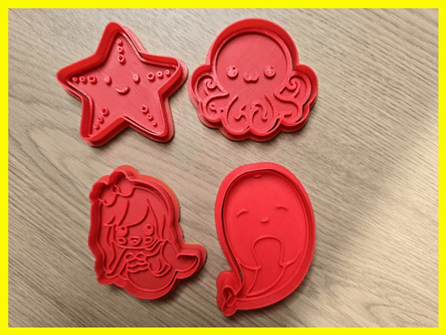 Cortador De Galletas - Tematica Marina (pack 4 Unidades) 2