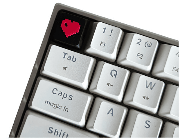 Keycap - Corazón Pixel 1