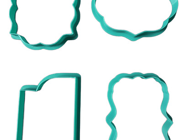 Cortador De Galletas - Marcos Y Formas (pack 4 Unidades) 1