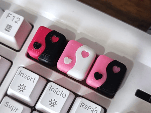 Keycap - Ying Yang Corazón 2