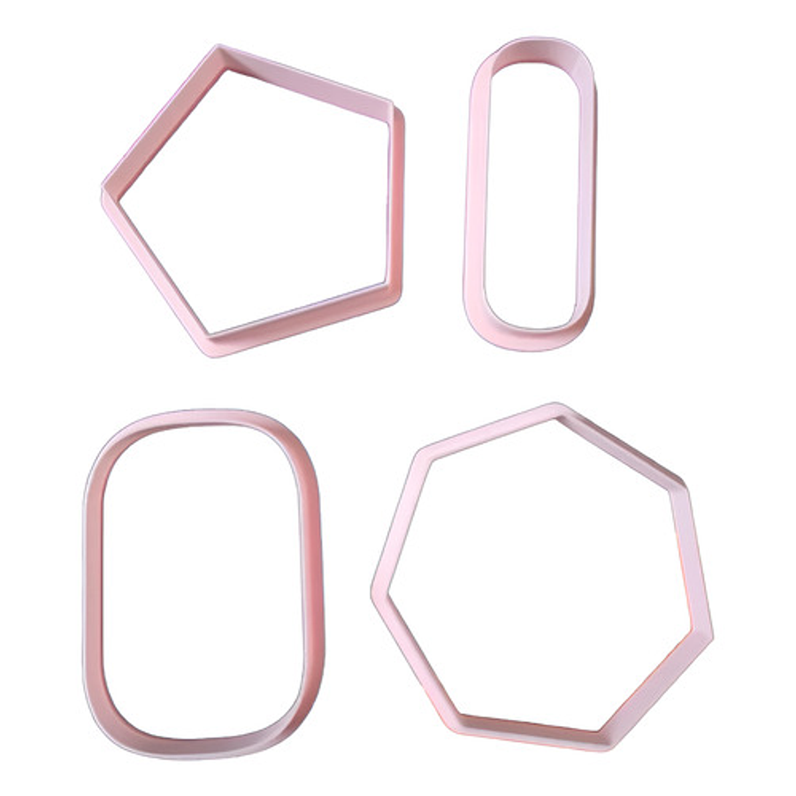 Cortador De Galletas - Marcos Y Formas (pack 4 Unidades)