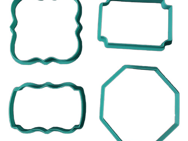 Cortador De Galletas - Marcos Y Formas (pack 4 Unidades) 1