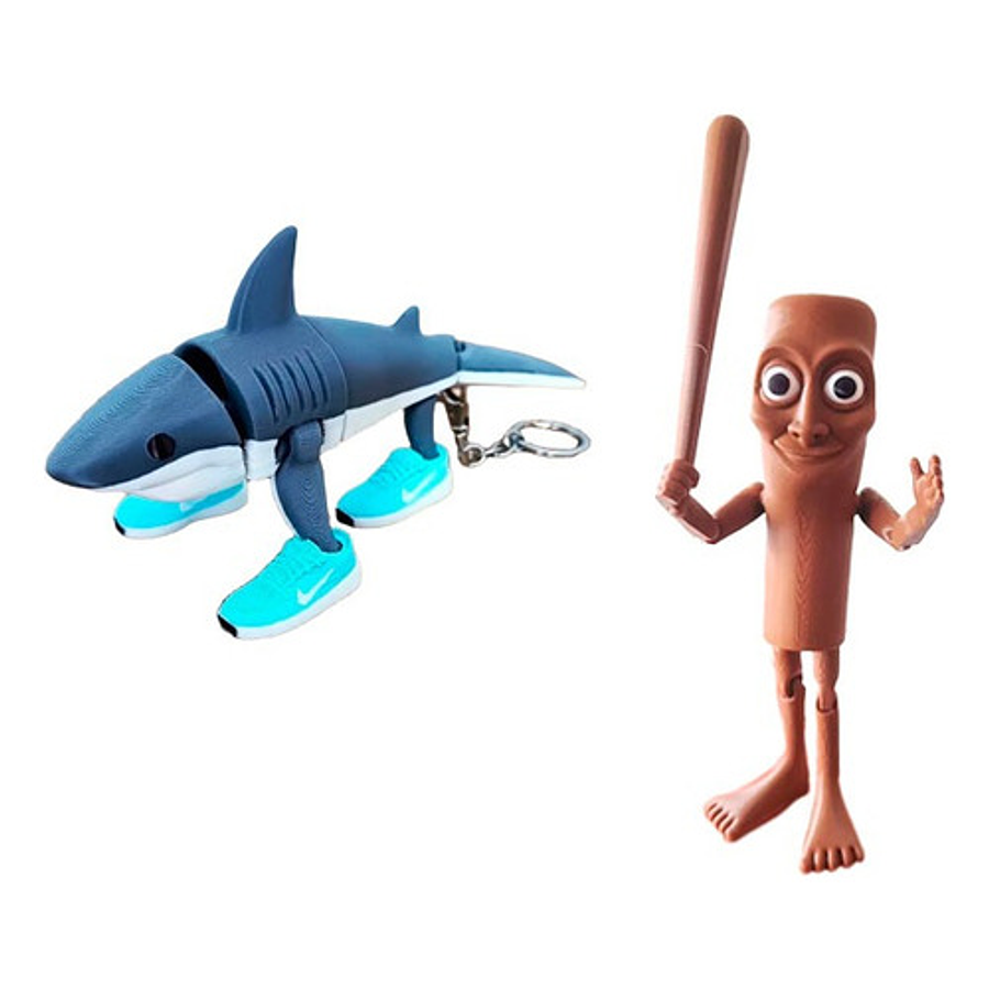 Figuras Italian Brainrot - Pack 2 Unidades