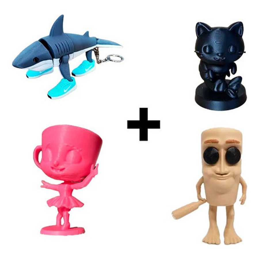 Figuras Italian Brainrot Pack Coleccionable (4 Unidades)