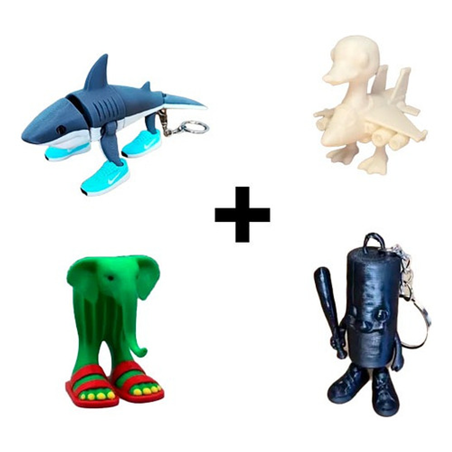 Figuras Italian Brainrot Pack Coleccionable (4 Unidades)